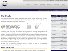 Tablet Screenshot of centrefunds.com